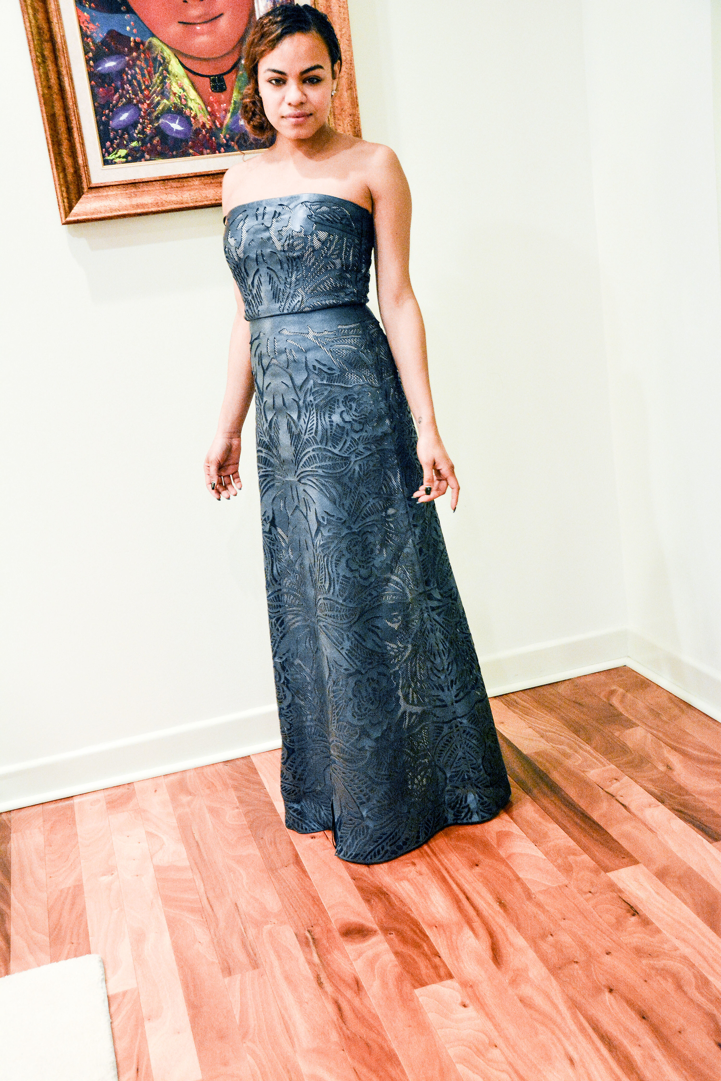 wearing: Catherine Dean gown