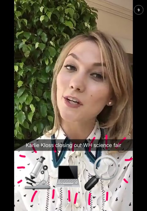 Karlie Kloss at the White House