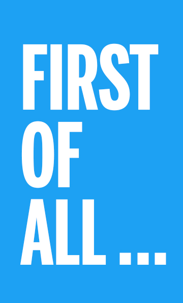 Meme Monday: "First of all..."