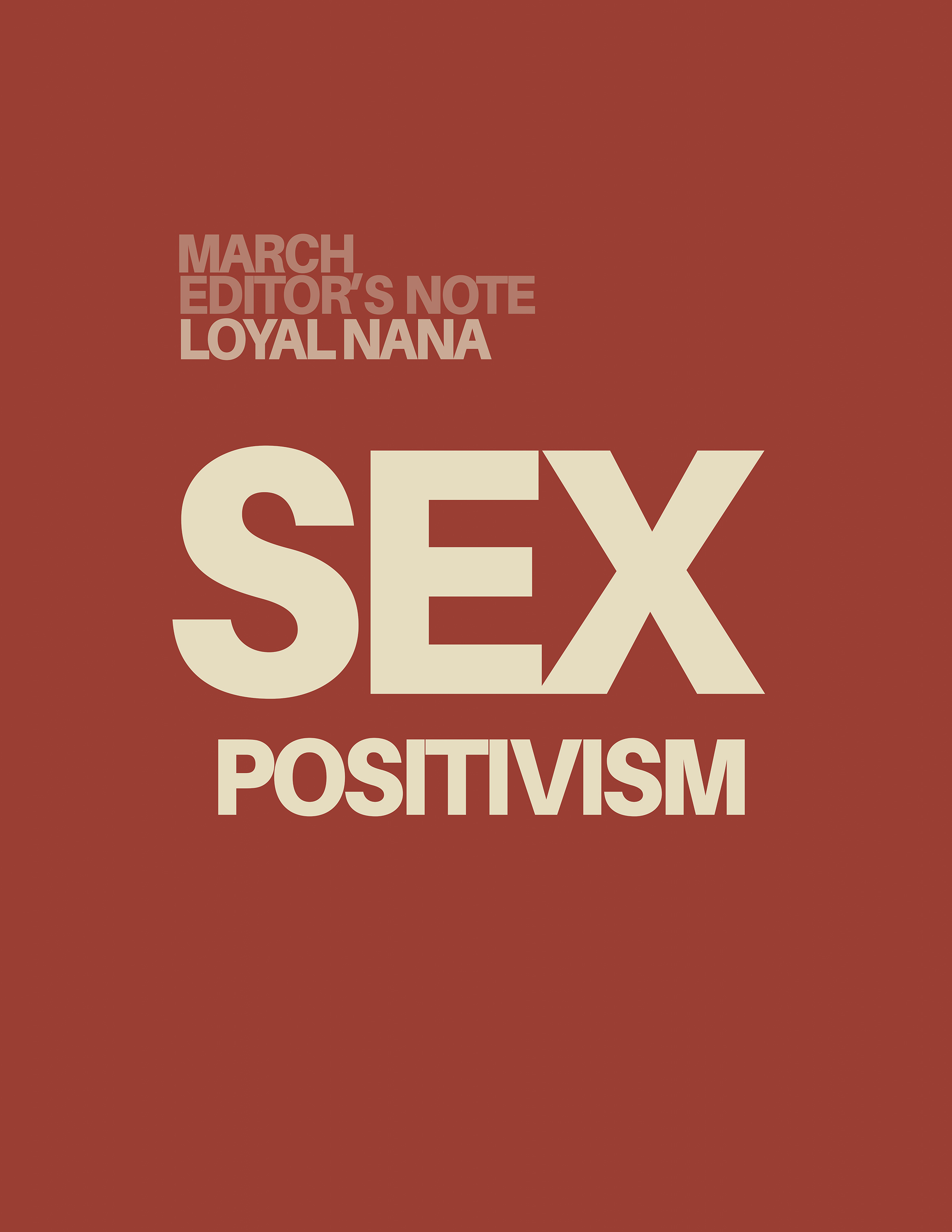 March: Sex Positivism