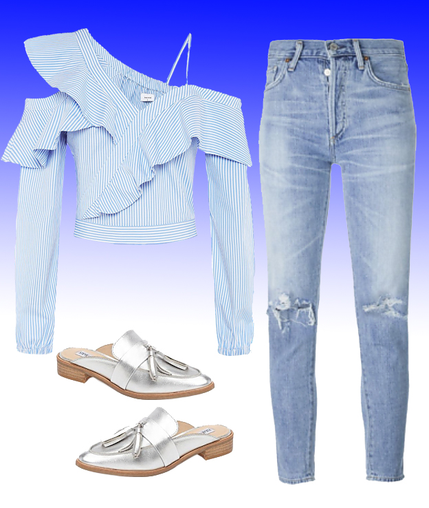 Top: Sheike, Jeans: Citizens of Humanity, Shoes: Steve Madden