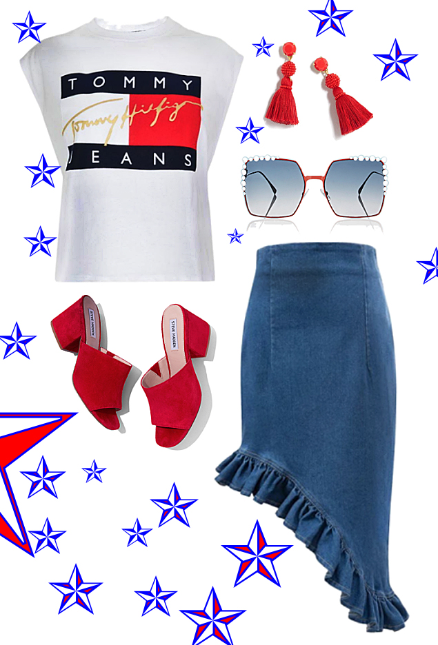 Shoes: Steve Madden, Skirt: InDot, Top: ASOS, Sunnies: Fendi, Earrings: J.Crew